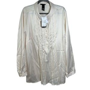 ** FINAL SALE** NWT Maggie Barnes Long Sleeve Blouse Size 22/24